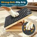 4-Pack Small Dog Ramp for Stairs, Adjustable Gentle Low-Angle Wooden Pet Stair Wedges, Non-Slip Carpet Surface, No Assembly Portable Sturdy Pet Steps for Small Dogs, Senior, Injured, Short-Legged