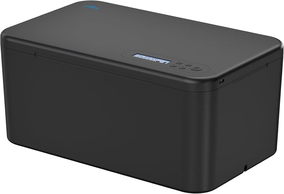 Safe Timed Lock Box, Phone Lock Box with Timer Unplug from Phones,Video Games,Social Media,Snacks&Cravings,Self-Control Lockable Storage Box, Phone Locker Time Locking Container for Better Habits (Black)