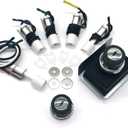 WEMEIKIT 1836-13 7628 7629 Universal Igniter Kit for Weber Genesis 300 Series Front-Control Grills, Genesis E/S 310 320 330 Starter Kit, 65946 65942 Part, 4-Outlet Ignition Replacement 88826