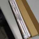 White Curtain Rods for Windows 28 to 48 Inch, Heavy Duty Curtain Rod Set with Brackets, Decorative Adjustable Curtain Rods for Bedroom, Living Room, 5/8" Metal Drapery Rod