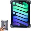 ZhaoCo Silicone Anti-Slip Hand Strap Finger Grip Holder for iPad mini 7 (A17 Pro) 2024 / iPad mini 6 2021 8.3 inch - Grey (Gray)
