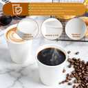 300 Pack 8 oz Paper Cups, Disposable White Hot and Cold Coffee Cups for Water, Tea, Juice, Cocoa, Bulk Party Office Home Travel
