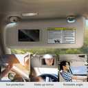 Right Side Sun Visor Fits for 2006-2011 Civic Light Gray with Storage Bag Fits 83280-SNA-A01ZA 83230-SNA-A01ZC