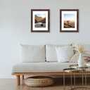 11x14 Picture Frames Rustic Brown Wood Pattern Set of 2 Photo Frames, for 8x10 with Mat or 11x14 Without Mat Gallery Wall Display Wood Frame