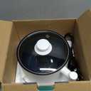 Food Party Hot Pot Electric Pot for Cooking Ramen Cooker 1.8L College Dorm Room Essentials Mini Hotpot Shabu Shabu Pot 110V Noodle Cooker Non Stick (Without Steamer)