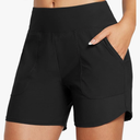 baleaf Women's  High Waisted Swim Board Shorts Quick Dry Swimsuits Bottoms Trunks with Pockets M
