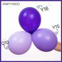 PartyWoo Lavender Balloons 100pcs Different Sizes Pack of 18 12 10 5 Inch Light Pastel Purple Lilac Balloon Arch Kit for Baby Shower Bachelorette Fairy Birthday Princess Party Decorations Purple-Q10