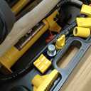 YELLOW JACKET 4 ton Hydraulic Ram Jack Pusher Puller Auto Body Frame Repair Tool Porta Power Kit with Blow Mold Carrying Storage Case for Car Repair,Truck,Farm