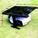 Robot Lawn Mower Garage, Outdoor robot lawn Mower Cover, Heavy Duty Black Acrylic, UV Protection Waterproof, 33" x 26" x 16", Universal Fit robot mower shelter