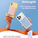 AmBand Magnetic Suction Phone Grippy for MagSafe Case, Silicone Cup Sticky Mount for iPhone 12 13 14 15 16 17 Pro Max/Pro/Air/Plus, Hands-Free Selfie/Video for TikTok Creator/Influencer, Light Blue