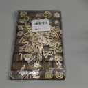 270 Pieces 1 Inch Wood Alphabet Letters Wooden Numbers Mini Blank Symbols Unfinished Heart Star Paw with Rustic Storage Tray for Home Decor Spelling Education Homemade Crafts Party Gifts