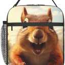 VANZEV Lunch Box for Adults Women Girls Boys Kids Cute Squirrel Lunch Box Insulated Cooler Reusable Lunch Bag Container Gifts for Work Office Picnic Travel School