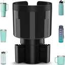 TYKOR Car Cup Holder Expander Adapter with Offset Base, Cup Holder Extender for Car Compatible with Yeti 14/24/36oz, Hydro Flasks 32/40oz, Other Large Water Bottles and Mugs in 3.2"-4.0" Pack of 2