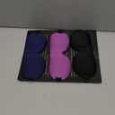 LKY DIGITAL Sleep Mask for Side Sleeper 3 Pack, Blackout 3D Eye Mask for Sleeping, Night Blindfold for Men Women (Black & Blue & Purple)