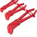 DURATECH 3-Piece Hose Pinch Clamp Pliers, 90 Angled Hose Pinch Off Plier, Line Clamp Pliers Set for Fuel, Brake and Radiator Hoses