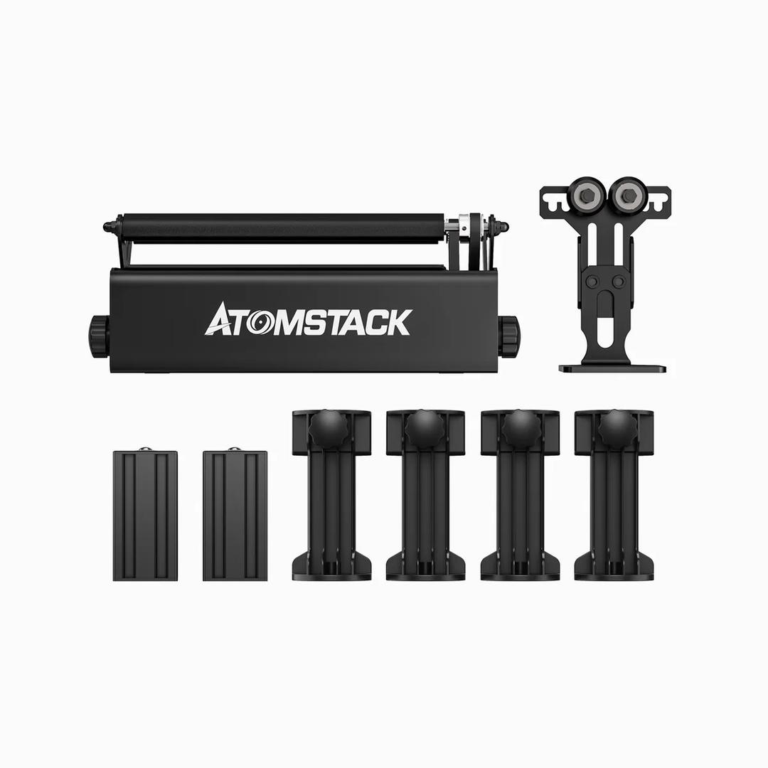 Upgraded Atomstack R3 Pro Rotary Roller With Separable Support Module And Extension Towers