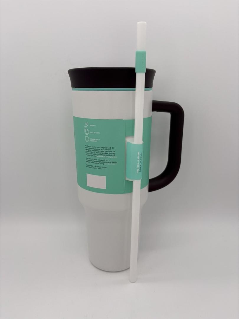 OWALA SS TRAVEL TUMBLER WHITE 40 OZ