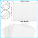 Dispowreath 24 Hanging File Folder with Acrylic Organizer for Letter/a4 Size Desktop Clear File Storage Box with Handles for Home Work Office Use(White,Classic)