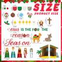 Containlol Christmas Nativity Bulletin Board Set Christian Religious Christmas Classroom Decorations Jesus is The Reason for The Season Bulletin Board Cutouts for Winter Holiday Sunday School Church