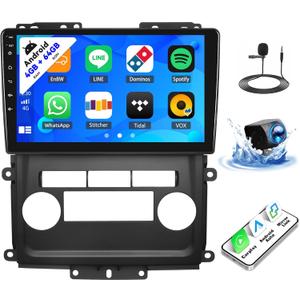 SIXTOP [4+64G] Android Car Stereo for Nissan Frontier 2009-2012 with Carplay Android Auto Mirror Link 9 inch Touch Screen 1280*720 Bluetooth 5.0 FM/RDS DSP 32EQ WiFi GPS Change Desktop Theme AI Voice