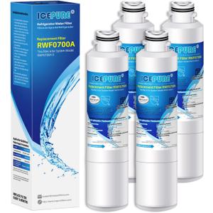 ICEPURE DA2900020B Refrigerator Water Filter Replacement for Samsung DA2900020A, HAF-CIN/EXP, HAFCIN, KENMORE 469101, RF23J9011SR, RF28HFEDBSR, RF4267HARS, RF28HMEDBSR, DA29-00020B-1, 4PACK