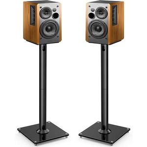 PERLESMITH Universal Floor Speaker Stands 26 Inch for Surround Sound, Klipsch, Sony, Edifier, Yamaha, Polk & Other Bookshelf Speakers Weight up to 22lbs - 1 Pair