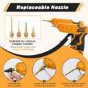 100W Cordless Hot Glue Gun for DeWalt 20V MAX Battery (Tool Only) Wireless Power Glue Gun Full Size with 12pcs Glue Sticks(0.43")(11mm) for Art DIY Craft Home Repair School(Battery Not Included)