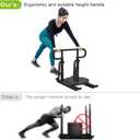 Kipika Weight Sled, Workout Sled, Fitness Strength Training Sled, Speed Training Sled for Athletic Exercise, Speed Improvement, Easily Through Obstacles, Suitable for 1" & 2" Weight Plate