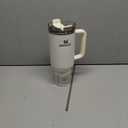 STANLEY Quencher H2.0 Tumbler with Handle and Straw 40 oz | Flowstate 3-Position Lid | Cup Holder Compatible for Travel | Insulated Stainless Steel Cup | BPA-Free | Fluted Cream Gloss