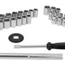 Performance Tool W1173 SAE/Metric 40-Piece SAE and Metric Socket Set, 1/4-Inch & 3/8-Inch Drive