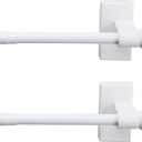 Magnetic Rod 7/16 inch 28-48 inch Long - White (Set of 2)