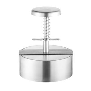 Brigii 304 Stainless Steel Burger Press - 4.5" Hamburger Patty Maker, Heavy Duty Stainless Steel Burger Press for Ground Beef, Burgers (Dishwasher Safe)