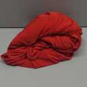 Table Skirt for 4 Foot Tables - One-Piece Red Tablecloths and Skirt, Wrinkle Resistant Ruffles Elastic Cover for Banquets, Weddings, Events, Parties (48" x 30" (Rectangular))