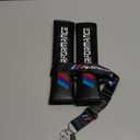 Car M 3 Color Performance Letters seat Belt Cover Carbon Fiber Texture Car seat Belt Shoulder Pad Cover Soft and Comfortable Suitable for Any Car Model