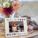 Thank You Gifts 4x6 Picture Frame, Thank You for Being Helping Me Grow Photo Frame, Appreciation Gifts for Parents Mentor Teacher, Teacher Wooden Photo Picture Frames