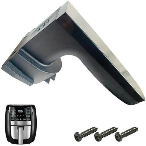 Nvkwca Air Fryer Replacement Handle for Gourmia GAF698 6QT Air Fryers, Upgraded Air Fryer Handle for 6QT Gourmia Air Fryer, Ergonomic Design, High Temperature Resistance, Dishwasher Safe