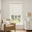 Natural Linen Cordless Roller Shades Light Filtering Blinds 34" W x 72" H