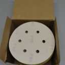 6-Inch 6-Hole Hook and Loop Sanding Discs 60-Grit, Random Orbital Sandpaper for Automotive and Woodworking, 100-Pack
