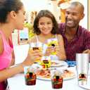 VDESFUEBY Black History Month 12oz Reusable Clear Plastic Cups (40PCS)- African American Heritage Festival Decorative Cups