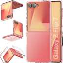 Foluu Clear Case for Samsung Galaxy Z Flip 7, Slim Fit Hard PC Back Bumper Protective Shockproof Scratch Resistant Case for Samsung Galaxy Z Flip7 5G 2025