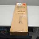 FEED GARDEN Fireplace Tools Set 5 Pieces, 30 Inch Modern Wrought Iron Outdoor Fireplace Accessories Set Long Holder Indoor with Poker, Tongs, Shovel, Brush, Base Black