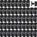 Moxweyeni 0.5 x 0.8 Inch Stainless Steel Standoffs Matte Black Standoffs Pack Standoff Screws Kit Wall Sign Standoffs for Advertising Board Hanging Acrylic Picture Frame (48 Pieces)