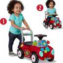 Radio Flyer Busy Buggy, for Toddlers 1-3, 3-in-1 Push Walker Ride On Car with 17 Sensory Activities, Anti-Tip Feature, Under-Seat Storage, Horn and Gears, 42 lb Capacity, Toddler Ride On Toys, Large