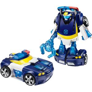 Transformers Playskool Heroes Rescue Bots Energize Chase The Police-Bot Action Figure, Ages 3-7