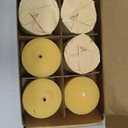 2 x 2 inch Natural Beeswax Pillar Candles Gift Set of 6, Smokeless Dripless Pure Organic Small Beeswax Candle with Natural Scent for Bedroom Study Decoration Travel Blackout Housewarming Gift, Yellow, 6 pack