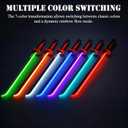 RGB Light Up Saber Toy with Smoke Mist Effect, 7 Color Neon Lightsaber, Sound Effects and Impact Sensing, USB-C Rechargeable Toy Sword for Kids, 31.5 Inch, Large