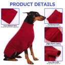 ASENKU XXXL Dog Sweaters for Large Dog Girls Boys, Pullover Turtleneck Knitted Big DoggieSweatershirt for Female Male, Doberman Great Dane Sweater for Extra-Large Breed Dogs, Blue 3XL