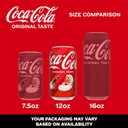 Coca-Cola Fridge Pack Soda Soft Drink, 12 fl oz Cans, 12 Pack - Classic Cola Soda Cans