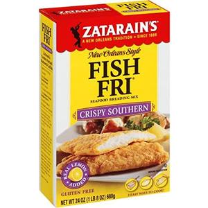 Zatarain's Crispy Southern Fish Fri Seafood Breading Mix, 24 oz, BB: 03/27/2026)