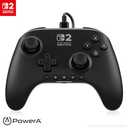 PowerA Advantage Wired Controller for Nintendo Switch 2 - Black, Officially Licensed, Hall Effects, Mappable Buttons, Pro Controller, C Button, On-board Audio Controls